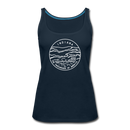 Indiana Women’s Tank Top - State Design Women’s Indiana Tank Top - deep navy