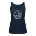 Indiana Women’s Tank Top - State Design Women’s Indiana Tank Top - deep navy