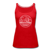 Iowa Women’s Tank Top - State Design Women’s Iowa Tank Top - red