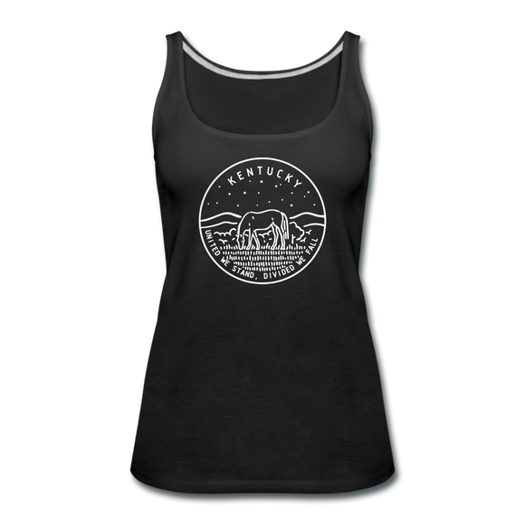 Kentucky Women’s Tank Top - State Design Women’s Kentucky Tank Top - black