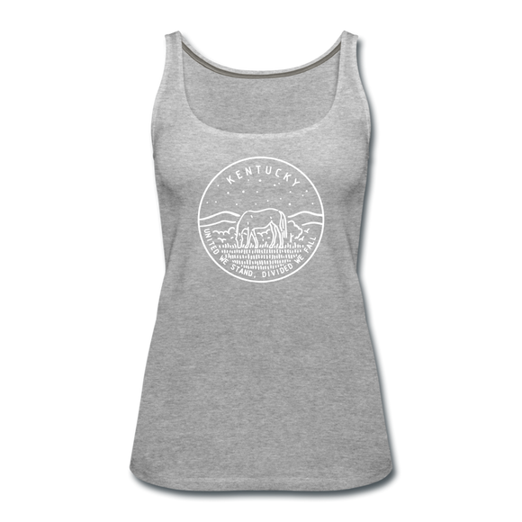 Kentucky Women’s Tank Top - State Design Women’s Kentucky Tank Top - heather gray