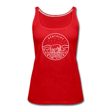 Kentucky Women’s Tank Top - State Design Women’s Kentucky Tank Top - red