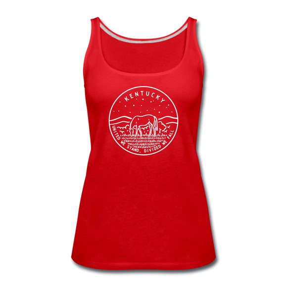 Kentucky Women’s Tank Top - State Design Women’s Kentucky Tank Top - red