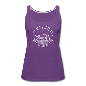 Kentucky Women’s Tank Top - State Design Women’s Kentucky Tank Top - purple
