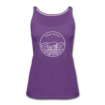 Kentucky Women’s Tank Top - State Design Women’s Kentucky Tank Top - purple