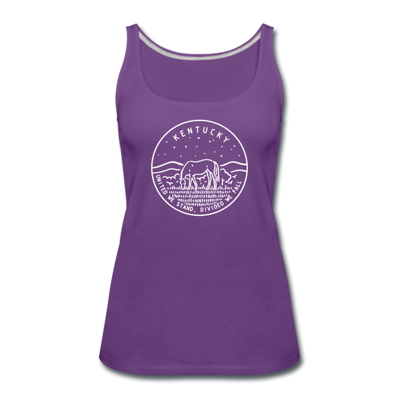 Kentucky Women’s Tank Top - State Design Women’s Kentucky Tank Top - purple