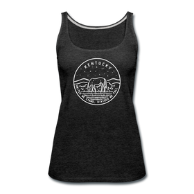 Kentucky Women’s Tank Top - State Design Women’s Kentucky Tank Top - charcoal gray