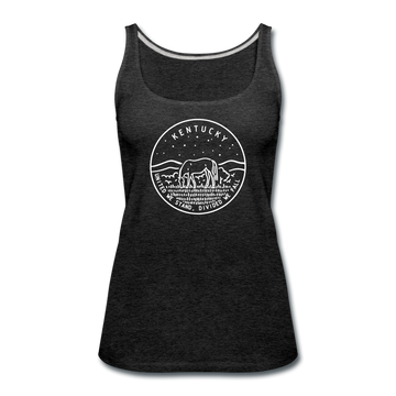 Kentucky Women’s Tank Top - State Design Women’s Kentucky Tank Top - charcoal gray