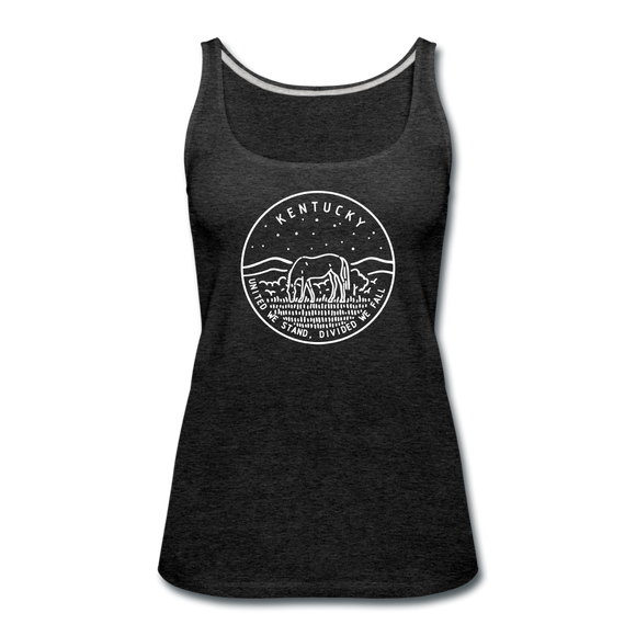 Kentucky Women’s Tank Top - State Design Women’s Kentucky Tank Top - charcoal gray