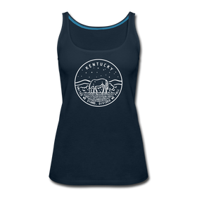 Kentucky Women’s Tank Top - State Design Women’s Kentucky Tank Top - deep navy
