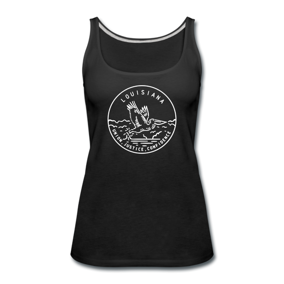 Louisiana Women’s Tank Top - State Design Women’s Louisiana Tank Top - black