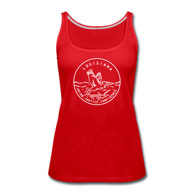 Louisiana Women’s Tank Top - State Design Women’s Louisiana Tank Top - red