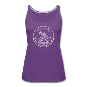 Louisiana Women’s Tank Top - State Design Women’s Louisiana Tank Top - purple