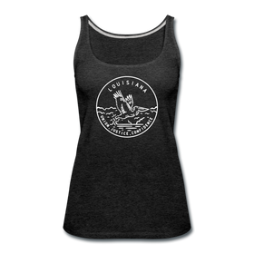 Louisiana Women’s Tank Top - State Design Women’s Louisiana Tank Top - charcoal gray