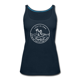 Louisiana Women’s Tank Top - State Design Women’s Louisiana Tank Top - deep navy