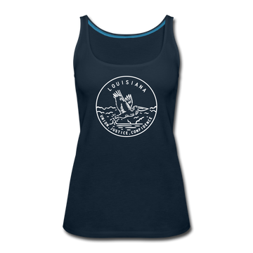 Louisiana Women’s Tank Top - State Design Women’s Louisiana Tank Top - deep navy