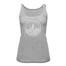 Illinois Women’s Tank Top - State Design Women’s Illinois Tank Top - heather gray
