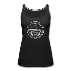Minnesota Women’s Tank Top - State Design Women’s Minnesota Tank Top - black