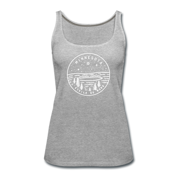 Minnesota Women’s Tank Top - State Design Women’s Minnesota Tank Top - heather gray