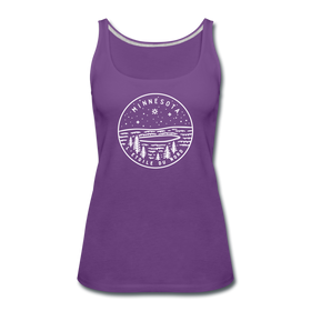 Minnesota Women’s Tank Top - State Design Women’s Minnesota Tank Top - purple