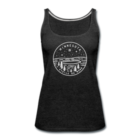 Minnesota Women’s Tank Top - State Design Women’s Minnesota Tank Top - charcoal gray