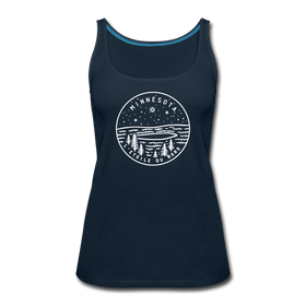 Minnesota Women’s Tank Top - State Design Women’s Minnesota Tank Top - deep navy