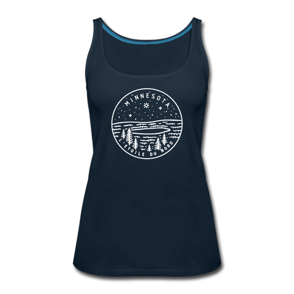 Minnesota Women’s Tank Top - State Design Women’s Minnesota Tank Top - deep navy