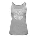 Maine Women’s Tank Top - State Design Women’s Maine Tank Top - heather gray