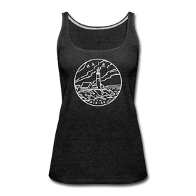 Maine Women’s Tank Top - State Design Women’s Maine Tank Top - charcoal gray