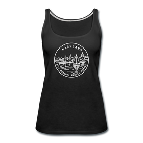 Maryland Women’s Tank Top - State Design Women’s Maryland Tank Top - black