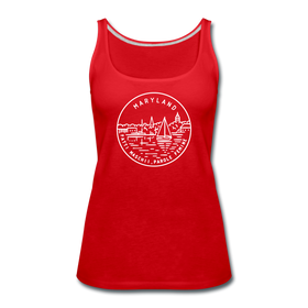 Maryland Women’s Tank Top - State Design Women’s Maryland Tank Top - red
