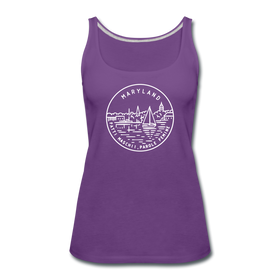 Maryland Women’s Tank Top - State Design Women’s Maryland Tank Top - purple