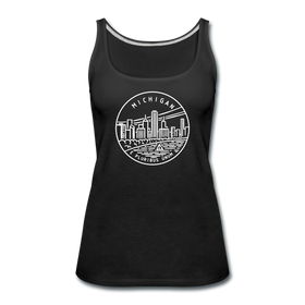Michigan Women’s Tank Top - State Design Women’s Michigan Tank Top - black