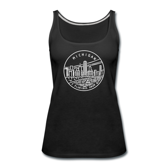 Michigan Women’s Tank Top - State Design Women’s Michigan Tank Top - black