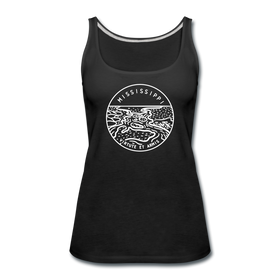 Mississippi Women’s Tank Top - State Design Women’s Mississippi Tank Top - black