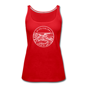 Mississippi Women’s Tank Top - State Design Women’s Mississippi Tank Top - red
