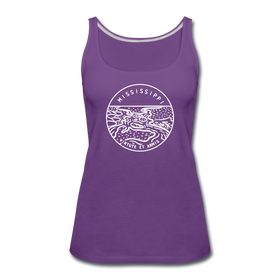 Mississippi Women’s Tank Top - State Design Women’s Mississippi Tank Top - purple