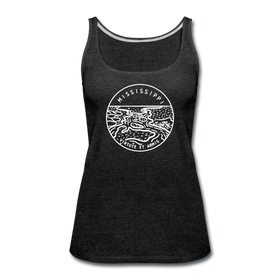 Mississippi Women’s Tank Top - State Design Women’s Mississippi Tank Top - charcoal gray