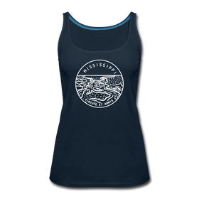 Mississippi Women’s Tank Top - State Design Women’s Mississippi Tank Top - deep navy