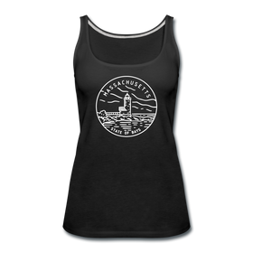Massachusetts Women’s Tank Top - State Design Women’s Massachusetts Tank Top - black