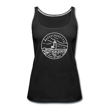 Massachusetts Women’s Tank Top - State Design Women’s Massachusetts Tank Top - black