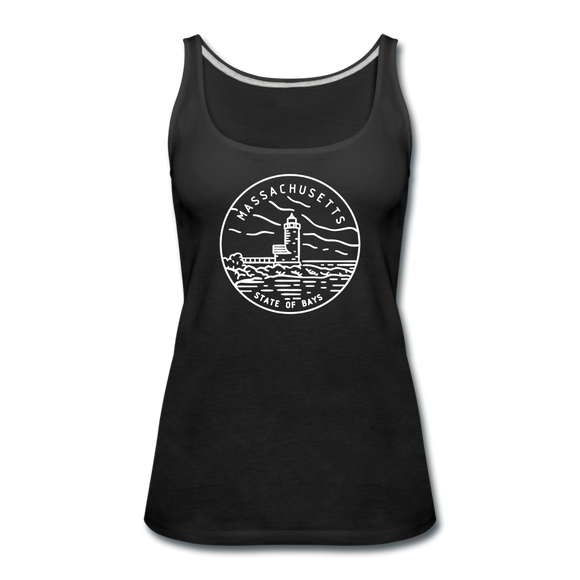 Massachusetts Women’s Tank Top - State Design Women’s Massachusetts Tank Top - black