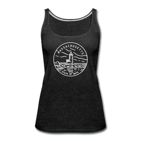 Massachusetts Women’s Tank Top - State Design Women’s Massachusetts Tank Top - charcoal gray