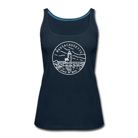 Massachusetts Women’s Tank Top - State Design Women’s Massachusetts Tank Top - deep navy