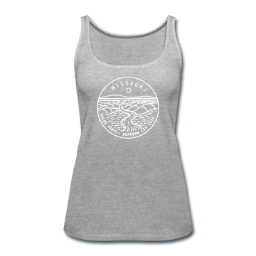 Missouri Women’s Tank Top - State Design Women’s Missouri Tank Top - heather gray