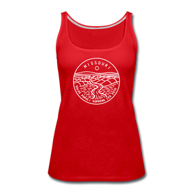 Missouri Women’s Tank Top - State Design Women’s Missouri Tank Top - red