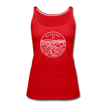 Missouri Women’s Tank Top - State Design Women’s Missouri Tank Top - red
