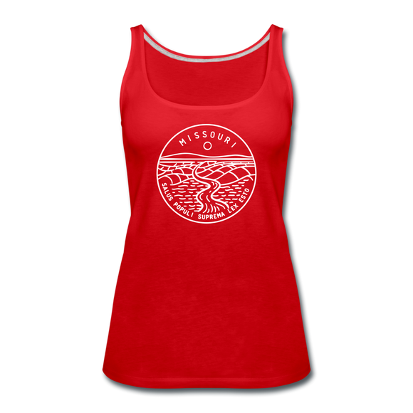Missouri Women’s Tank Top - State Design Women’s Missouri Tank Top - red