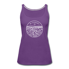Missouri Women’s Tank Top - State Design Women’s Missouri Tank Top - purple