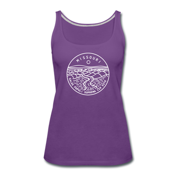 Missouri Women’s Tank Top - State Design Women’s Missouri Tank Top - purple